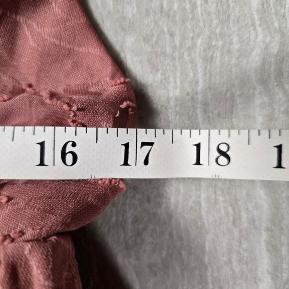 NWT Lulu's Flower Up Mauve Pink Sleeveless Lace-Up Wide-Leg Jumpsuit Large - Picture 4 of 11